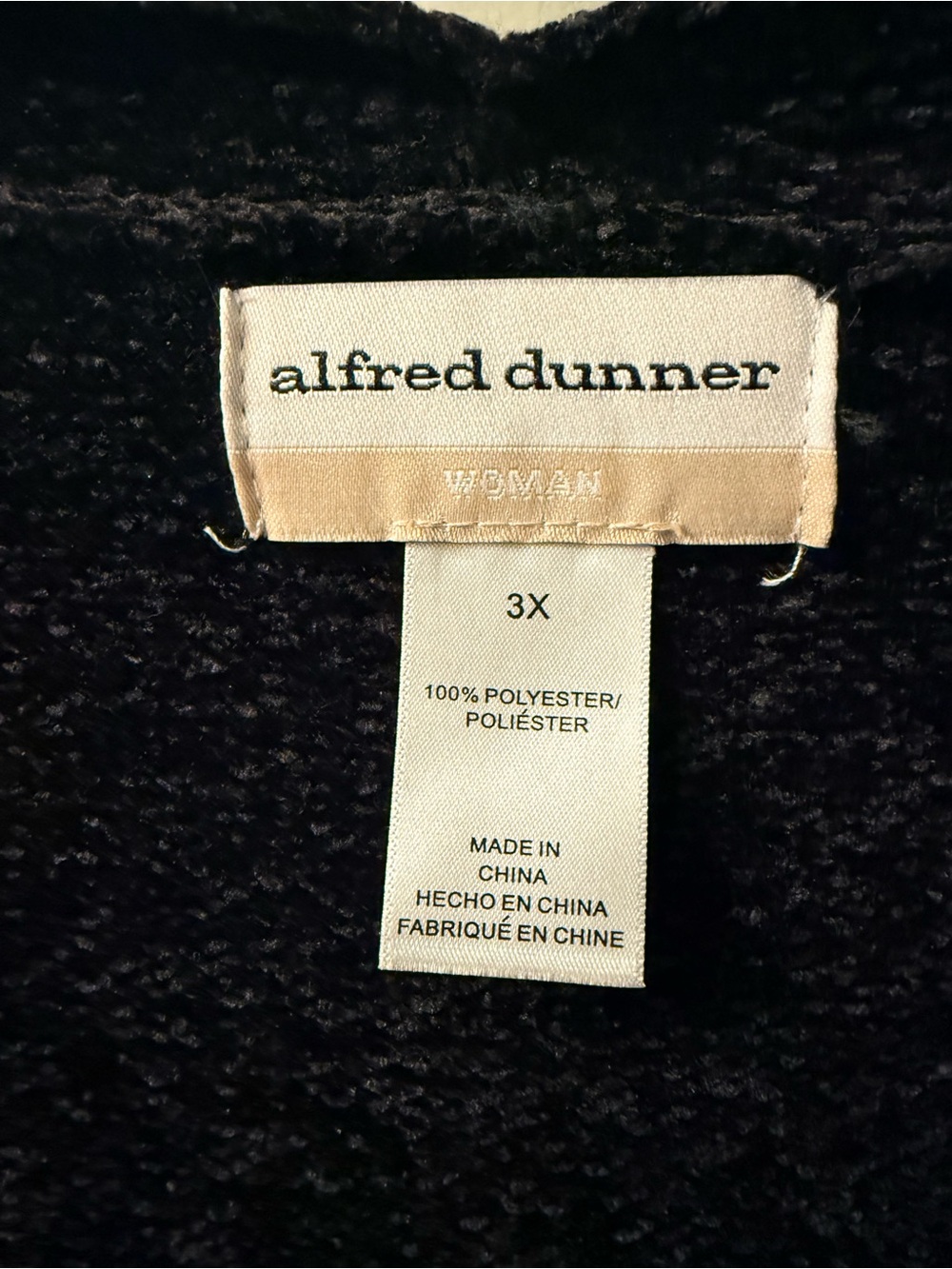 Alfred Dunner chenille open cardigan sweater 3X bundle of 4 - Picture 6 of 9